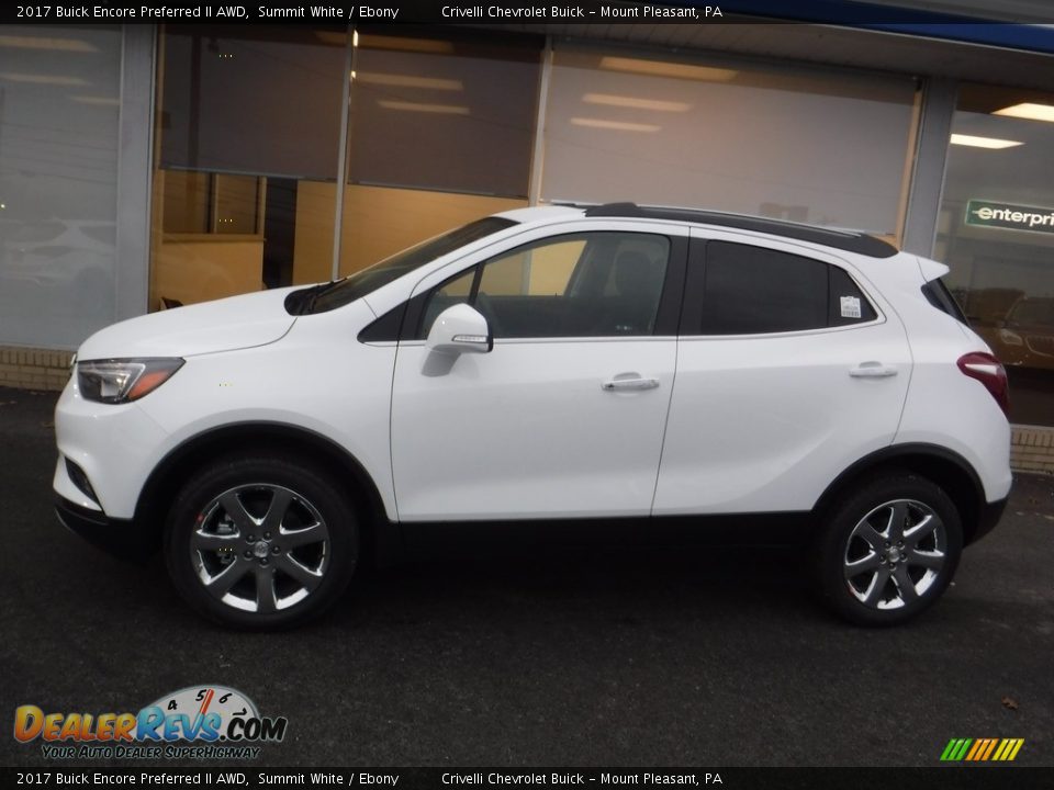 2017 Buick Encore Preferred II AWD Summit White / Ebony Photo #2