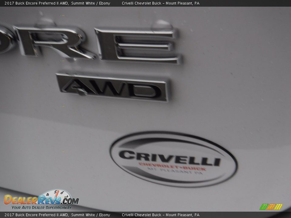 2017 Buick Encore Preferred II AWD Summit White / Ebony Photo #8