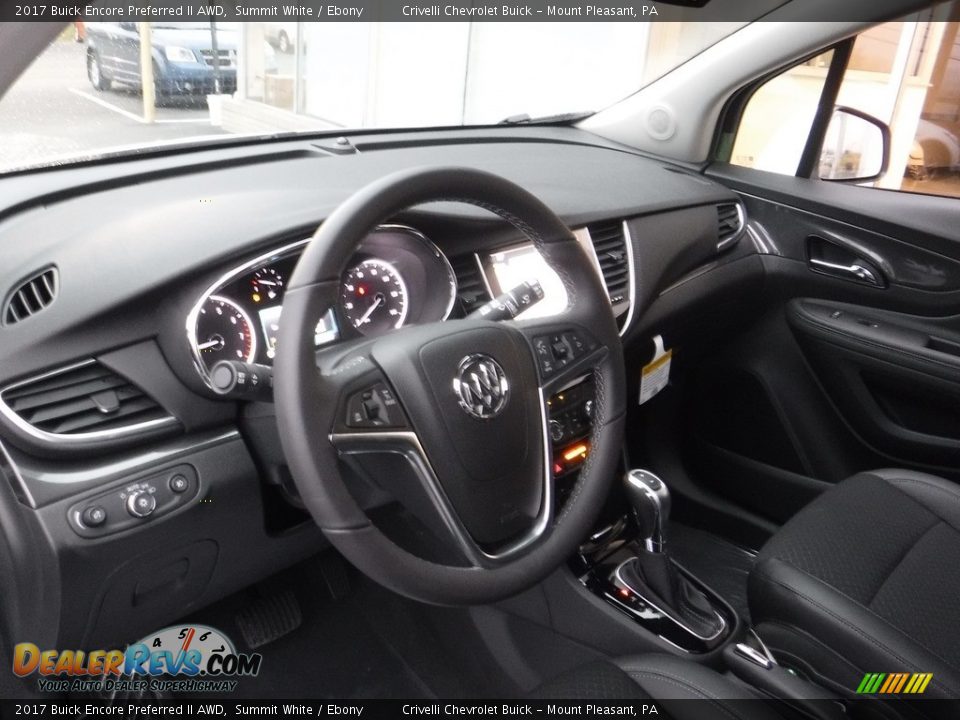 2017 Buick Encore Preferred II AWD Summit White / Ebony Photo #10
