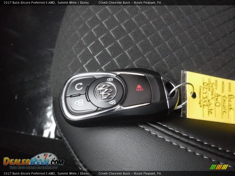 2017 Buick Encore Preferred II AWD Summit White / Ebony Photo #24