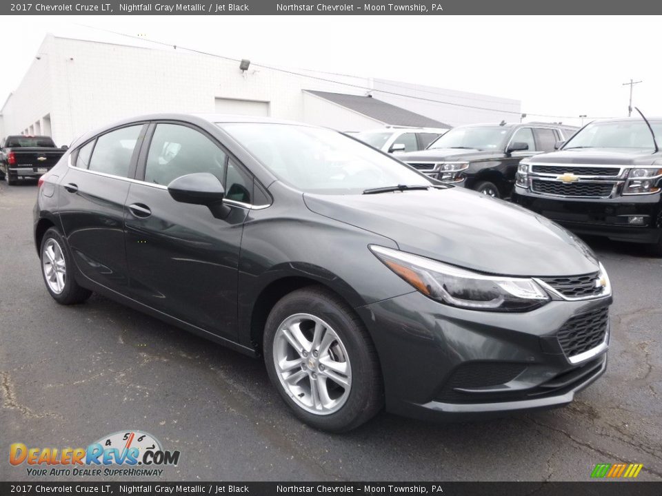 2017 Chevrolet Cruze LT Nightfall Gray Metallic / Jet Black Photo #3