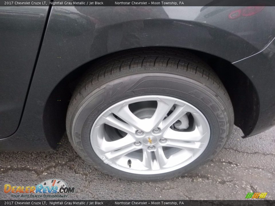 2017 Chevrolet Cruze LT Nightfall Gray Metallic / Jet Black Photo #10