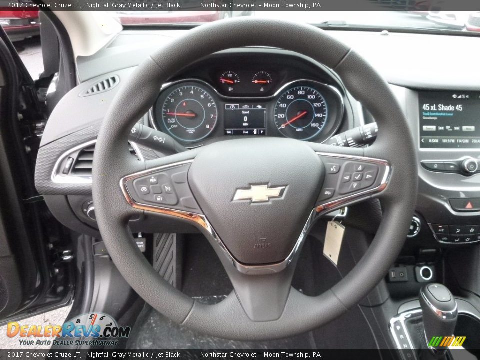 2017 Chevrolet Cruze LT Nightfall Gray Metallic / Jet Black Photo #16