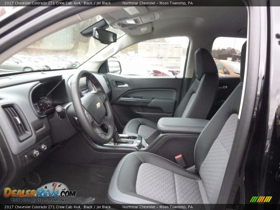 Jet Black Interior - 2017 Chevrolet Colorado Z71 Crew Cab 4x4 Photo #10