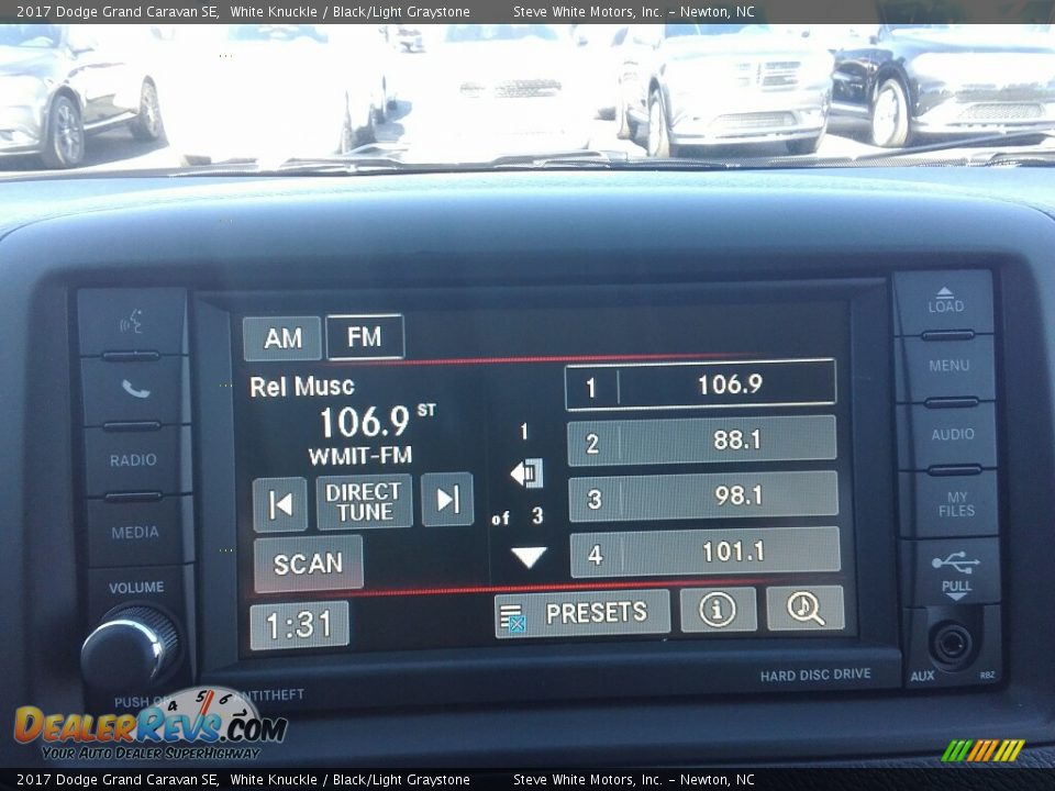 2017 Dodge Grand Caravan SE White Knuckle / Black/Light Graystone Photo #20