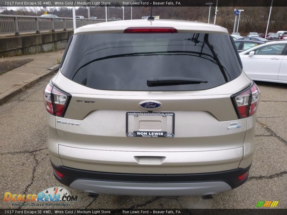 2017 Ford Escape SE 4WD White Gold / Medium Light Stone Photo #3