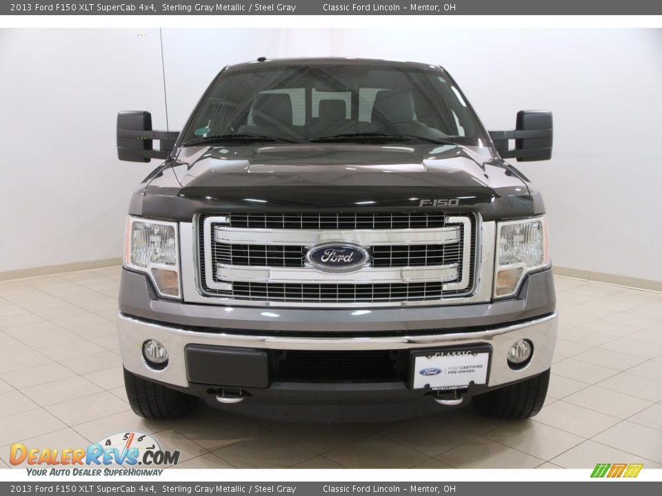 2013 Ford F150 XLT SuperCab 4x4 Sterling Gray Metallic / Steel Gray Photo #2