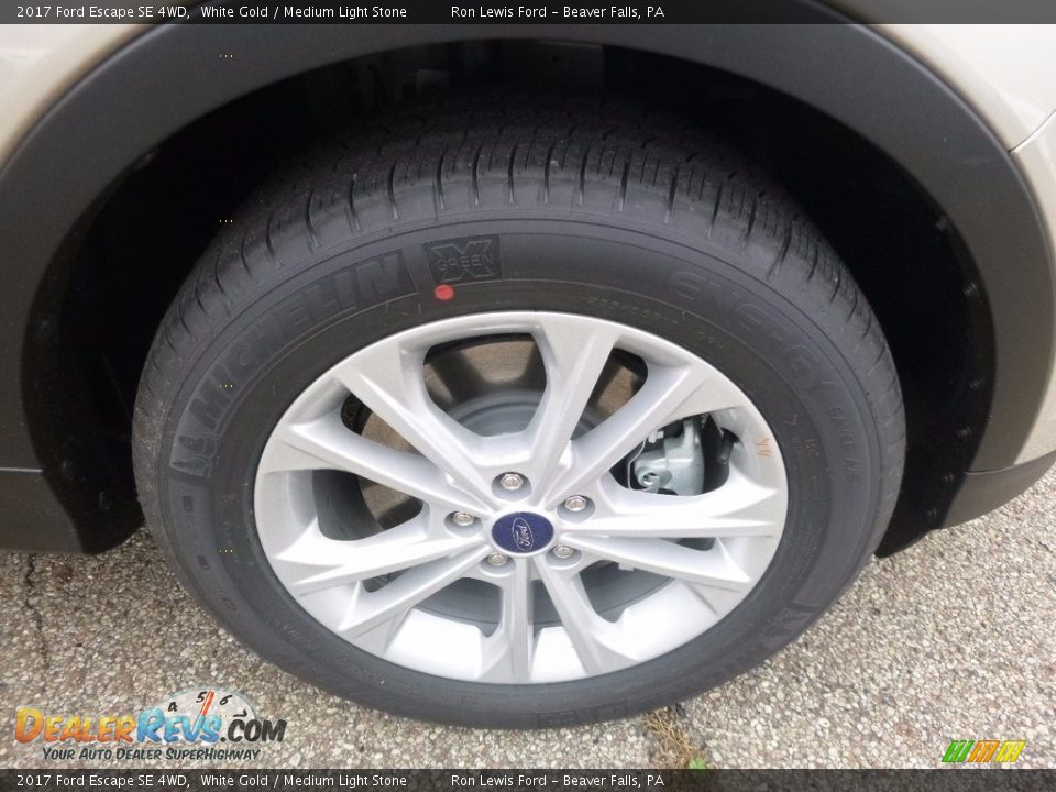 2017 Ford Escape SE 4WD White Gold / Medium Light Stone Photo #9
