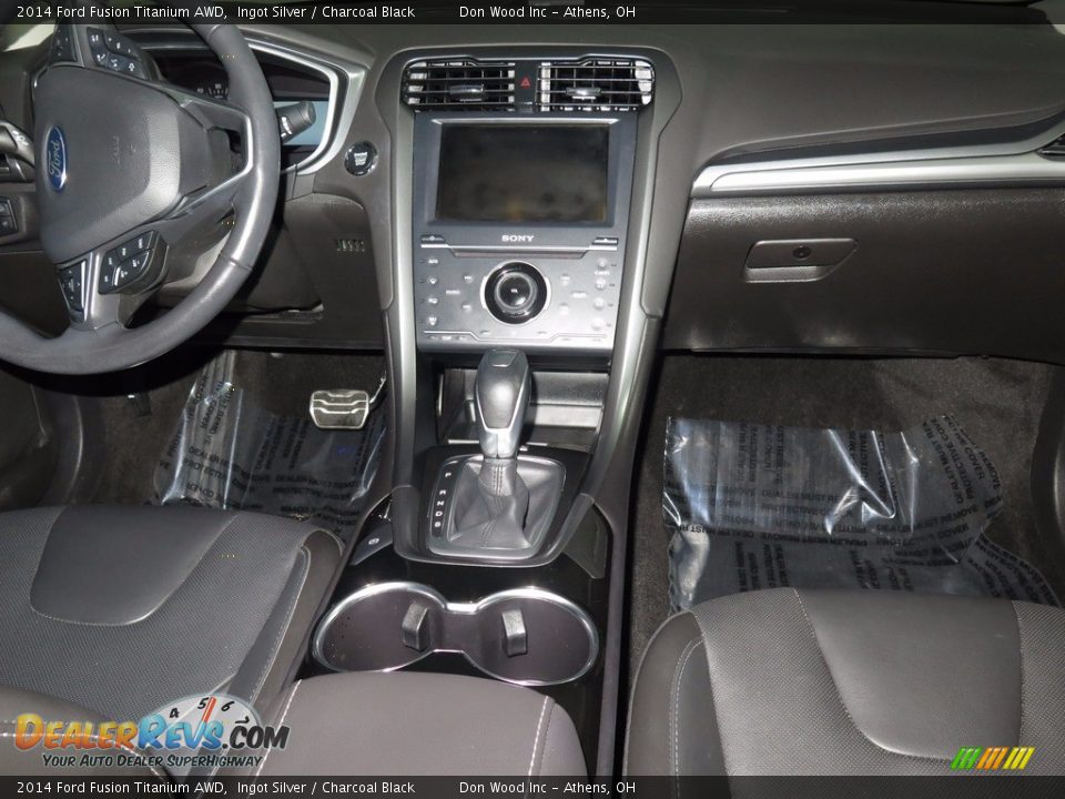 2014 Ford Fusion Titanium AWD Ingot Silver / Charcoal Black Photo #12