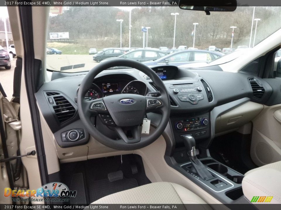 2017 Ford Escape SE 4WD White Gold / Medium Light Stone Photo #12
