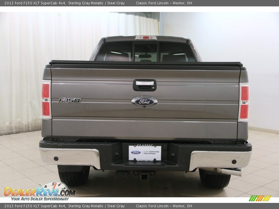 2013 Ford F150 XLT SuperCab 4x4 Sterling Gray Metallic / Steel Gray Photo #14