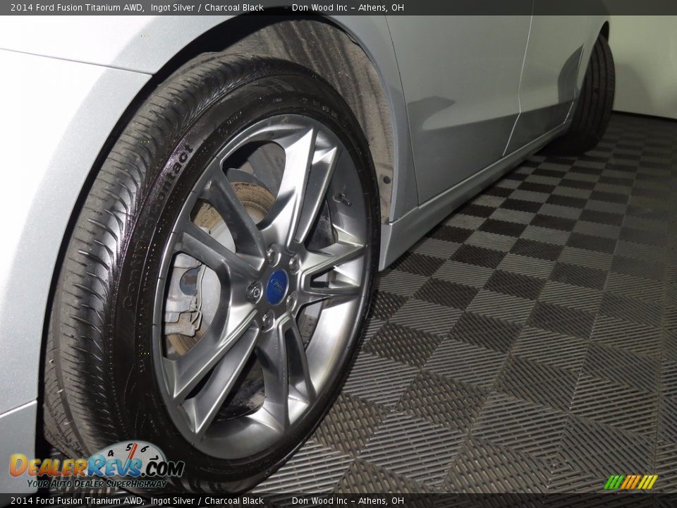 2014 Ford Fusion Titanium AWD Ingot Silver / Charcoal Black Photo #19