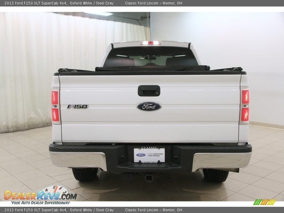 2013 Ford F150 XLT SuperCab 4x4 Oxford White / Steel Gray Photo #15