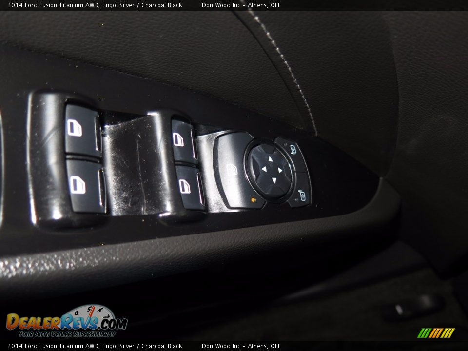 2014 Ford Fusion Titanium AWD Ingot Silver / Charcoal Black Photo #32