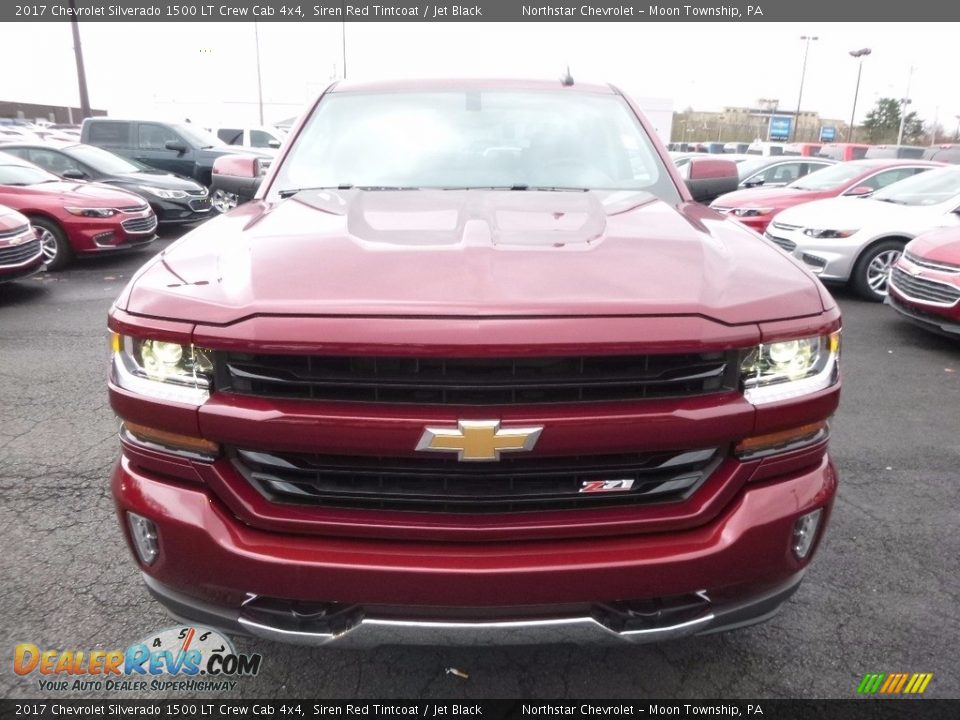 2017 Chevrolet Silverado 1500 LT Crew Cab 4x4 Siren Red Tintcoat / Jet Black Photo #2