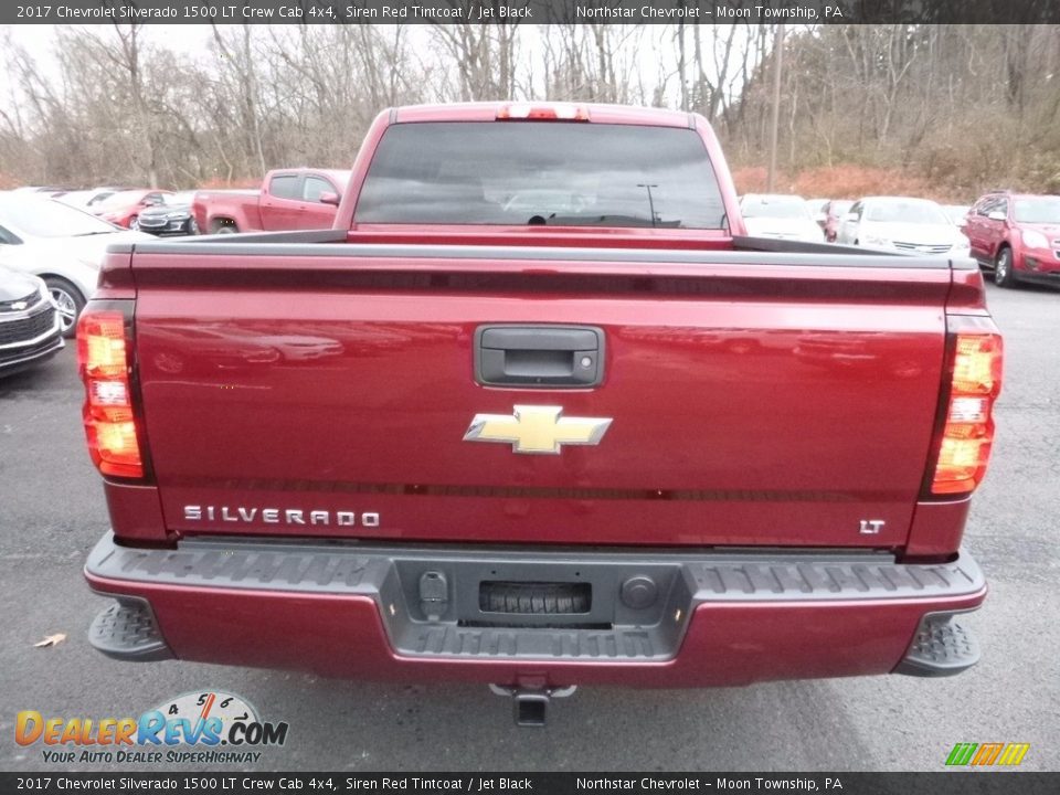 2017 Chevrolet Silverado 1500 LT Crew Cab 4x4 Siren Red Tintcoat / Jet Black Photo #6
