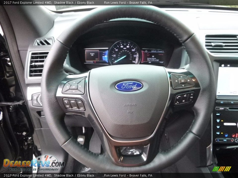 2017 Ford Explorer Limited 4WD Steering Wheel Photo #15