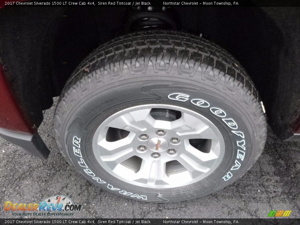 2017 Chevrolet Silverado 1500 LT Crew Cab 4x4 Siren Red Tintcoat / Jet Black Photo #9