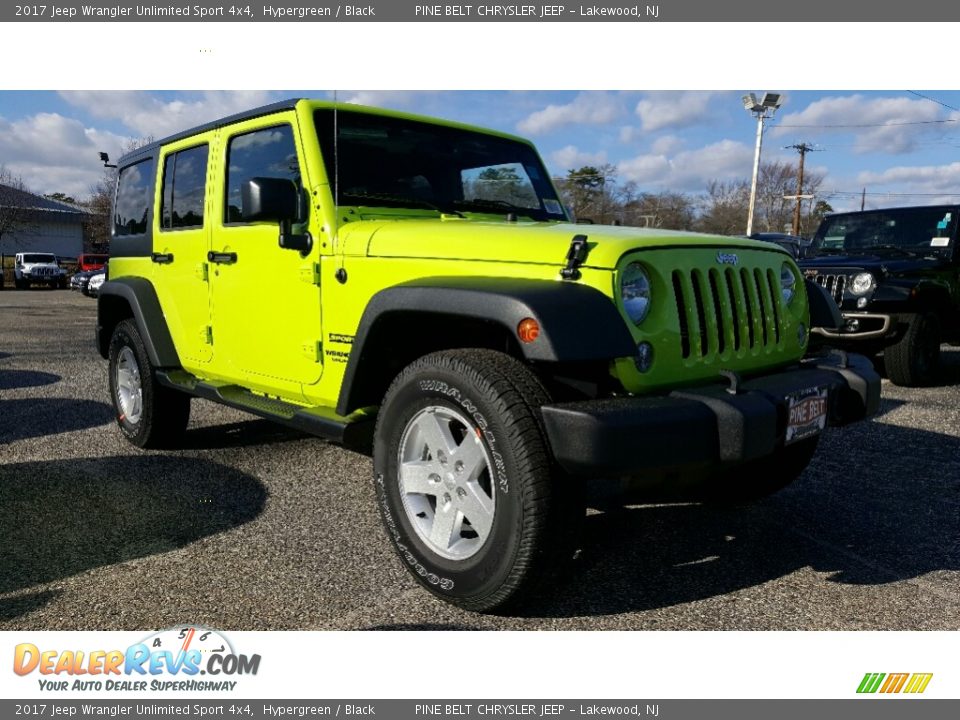 2017 Jeep Wrangler Unlimited Sport 4x4 Hypergreen / Black Photo #1