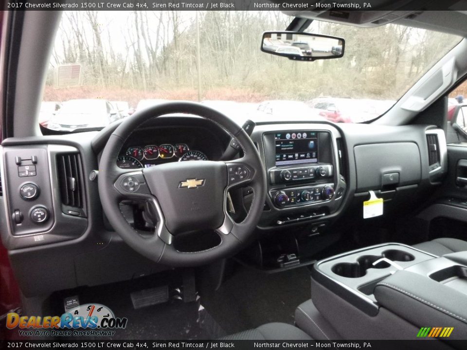 2017 Chevrolet Silverado 1500 LT Crew Cab 4x4 Siren Red Tintcoat / Jet Black Photo #12
