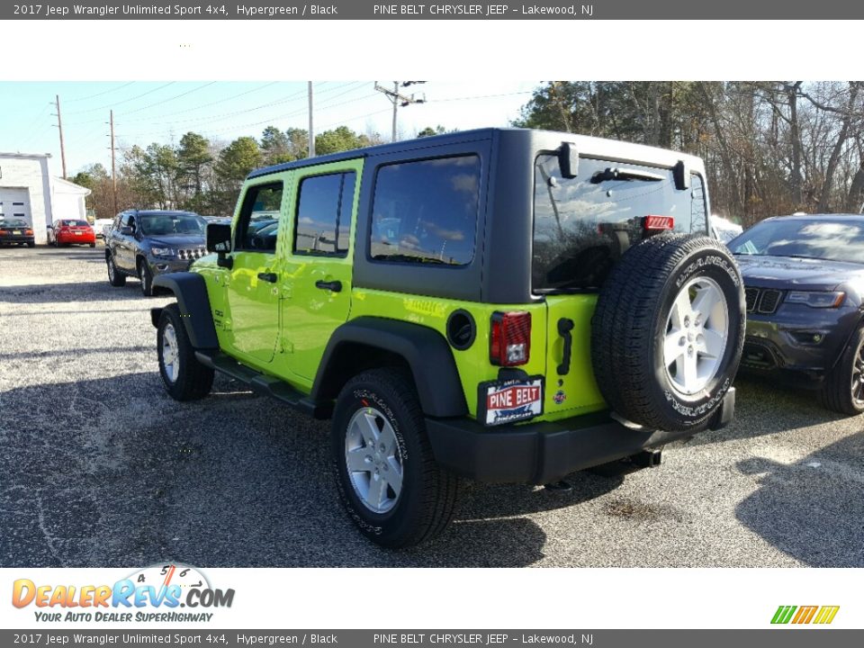 2017 Jeep Wrangler Unlimited Sport 4x4 Hypergreen / Black Photo #4
