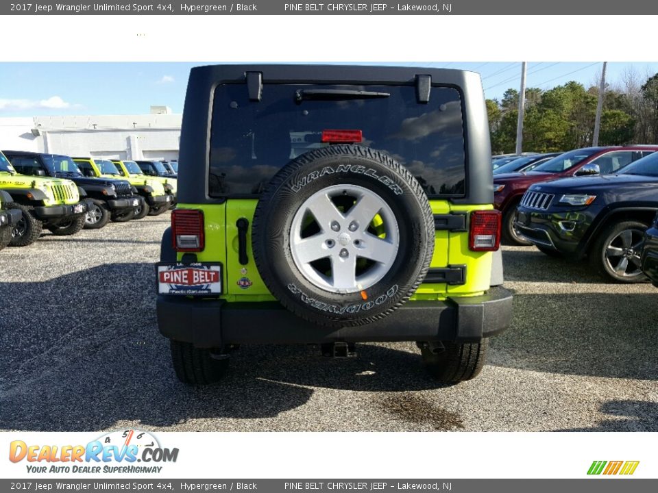 2017 Jeep Wrangler Unlimited Sport 4x4 Hypergreen / Black Photo #5