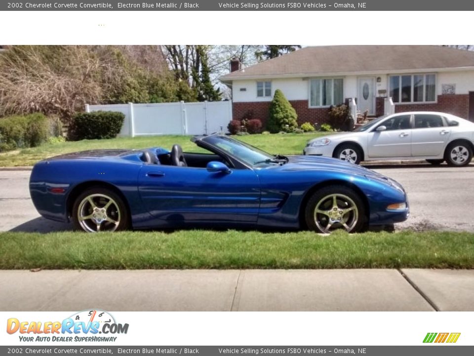 2002 Chevrolet Corvette Convertible Electron Blue Metallic / Black Photo #1