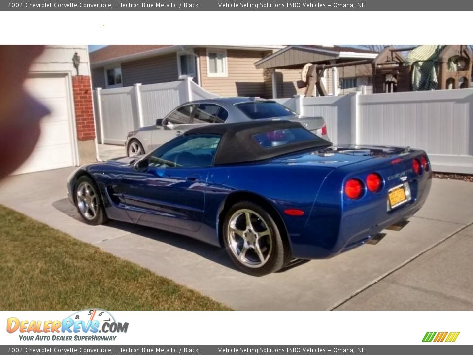 2002 Chevrolet Corvette Convertible Electron Blue Metallic / Black Photo #3