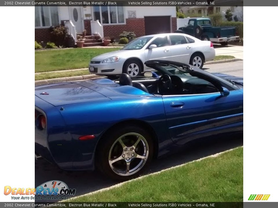 2002 Chevrolet Corvette Convertible Electron Blue Metallic / Black Photo #5