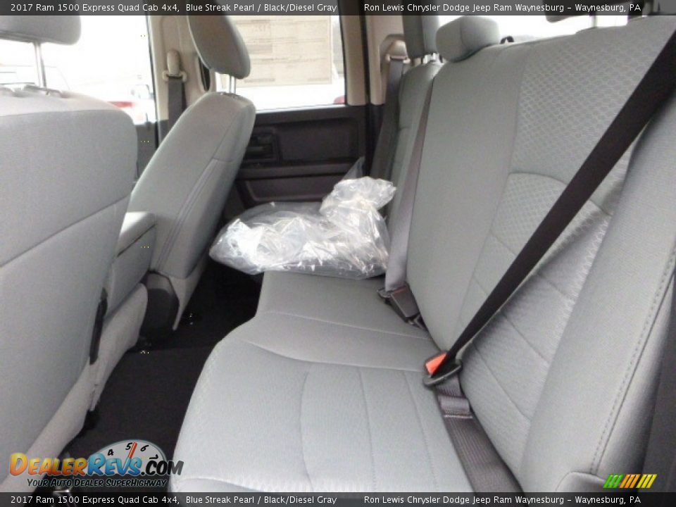 2017 Ram 1500 Express Quad Cab 4x4 Blue Streak Pearl / Black/Diesel Gray Photo #5