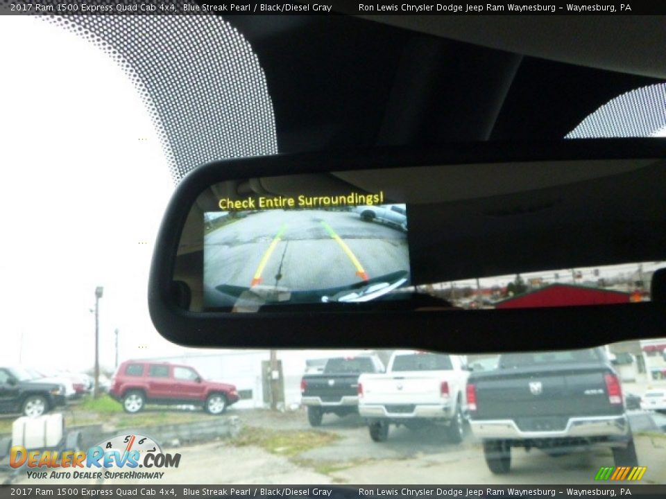 2017 Ram 1500 Express Quad Cab 4x4 Blue Streak Pearl / Black/Diesel Gray Photo #18