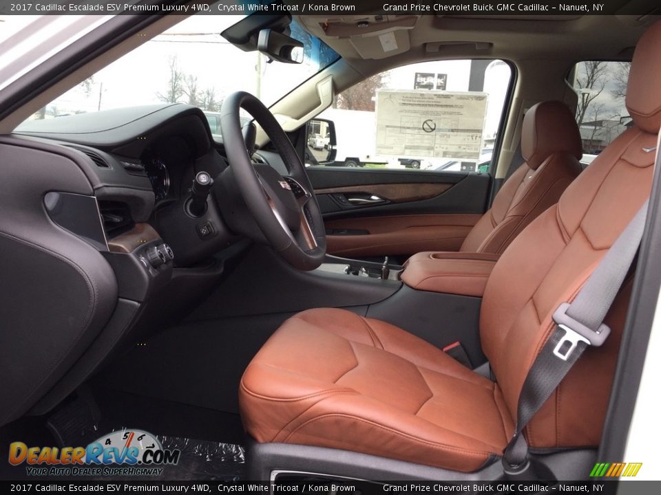 Kona Brown Interior - 2017 Cadillac Escalade ESV Premium Luxury 4WD Photo #9