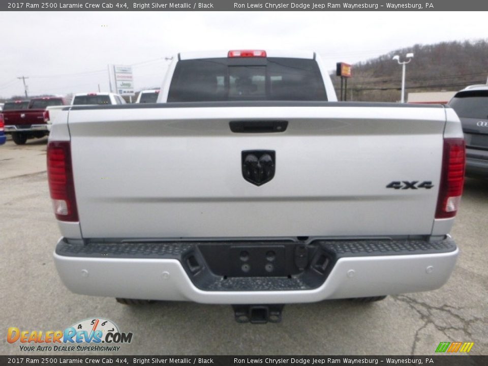 2017 Ram 2500 Laramie Crew Cab 4x4 Bright Silver Metallic / Black Photo #6