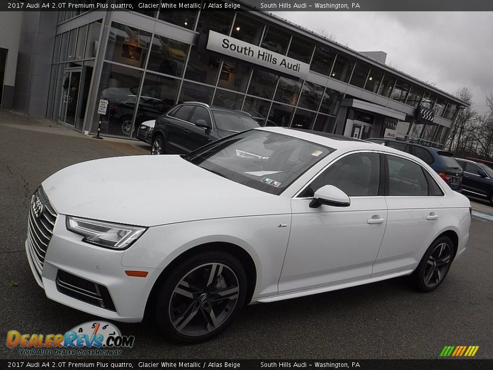 2017 Audi A4 2.0T Premium Plus quattro Glacier White Metallic / Atlas Beige Photo #1