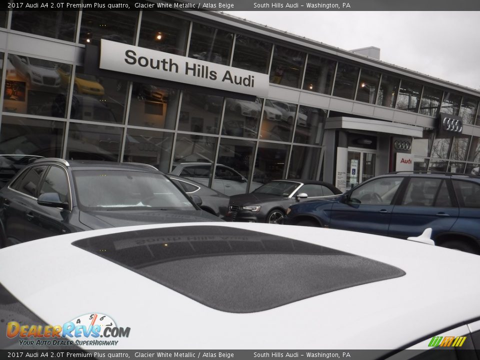 2017 Audi A4 2.0T Premium Plus quattro Glacier White Metallic / Atlas Beige Photo #4