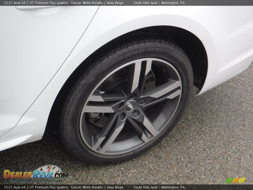 2017 Audi A4 2.0T Premium Plus quattro Glacier White Metallic / Atlas Beige Photo #5