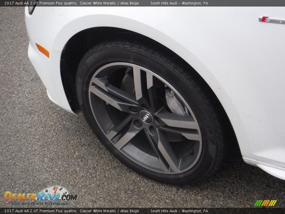 2017 Audi A4 2.0T Premium Plus quattro Glacier White Metallic / Atlas Beige Photo #6
