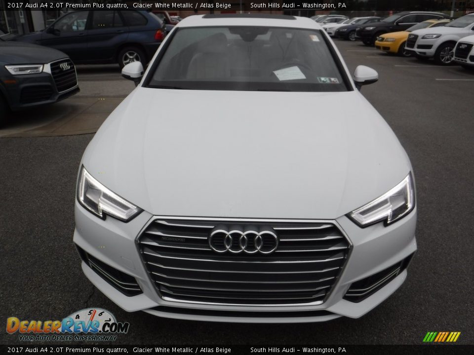 2017 Audi A4 2.0T Premium Plus quattro Glacier White Metallic / Atlas Beige Photo #7