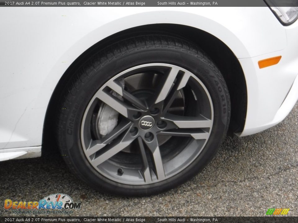 2017 Audi A4 2.0T Premium Plus quattro Glacier White Metallic / Atlas Beige Photo #9