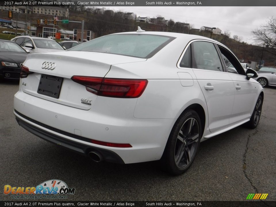 2017 Audi A4 2.0T Premium Plus quattro Glacier White Metallic / Atlas Beige Photo #10