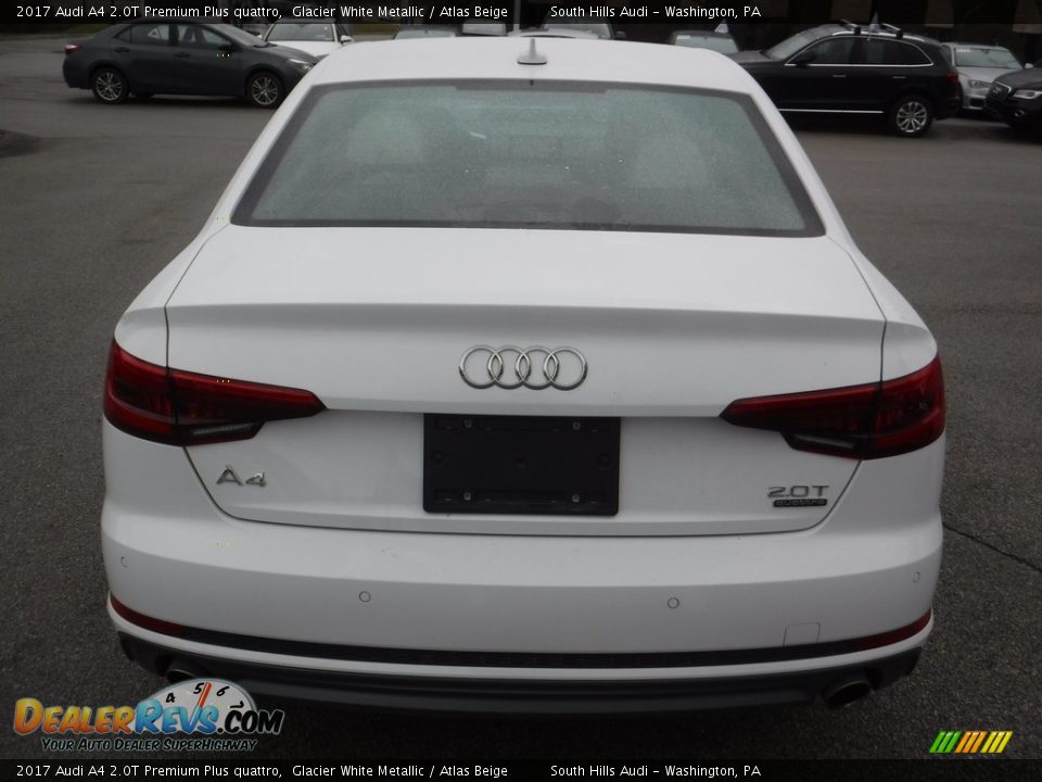 2017 Audi A4 2.0T Premium Plus quattro Glacier White Metallic / Atlas Beige Photo #11
