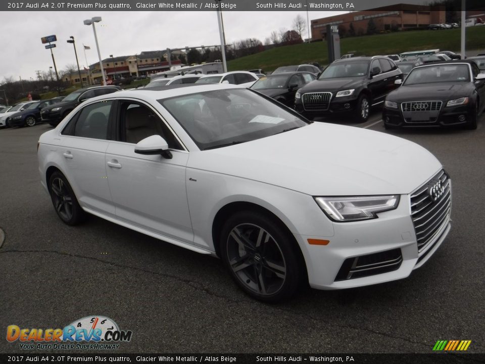 2017 Audi A4 2.0T Premium Plus quattro Glacier White Metallic / Atlas Beige Photo #14