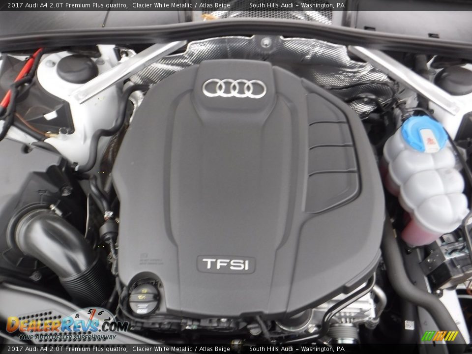 2017 Audi A4 2.0T Premium Plus quattro Glacier White Metallic / Atlas Beige Photo #16