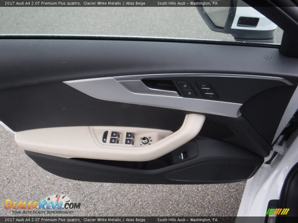 2017 Audi A4 2.0T Premium Plus quattro Glacier White Metallic / Atlas Beige Photo #17