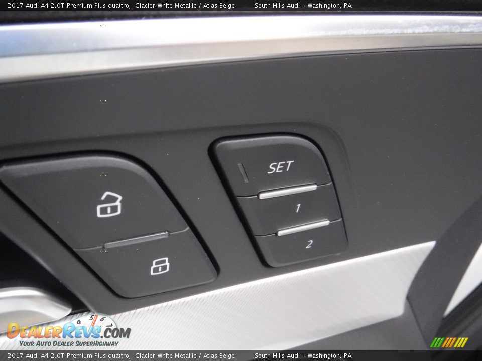 2017 Audi A4 2.0T Premium Plus quattro Glacier White Metallic / Atlas Beige Photo #18