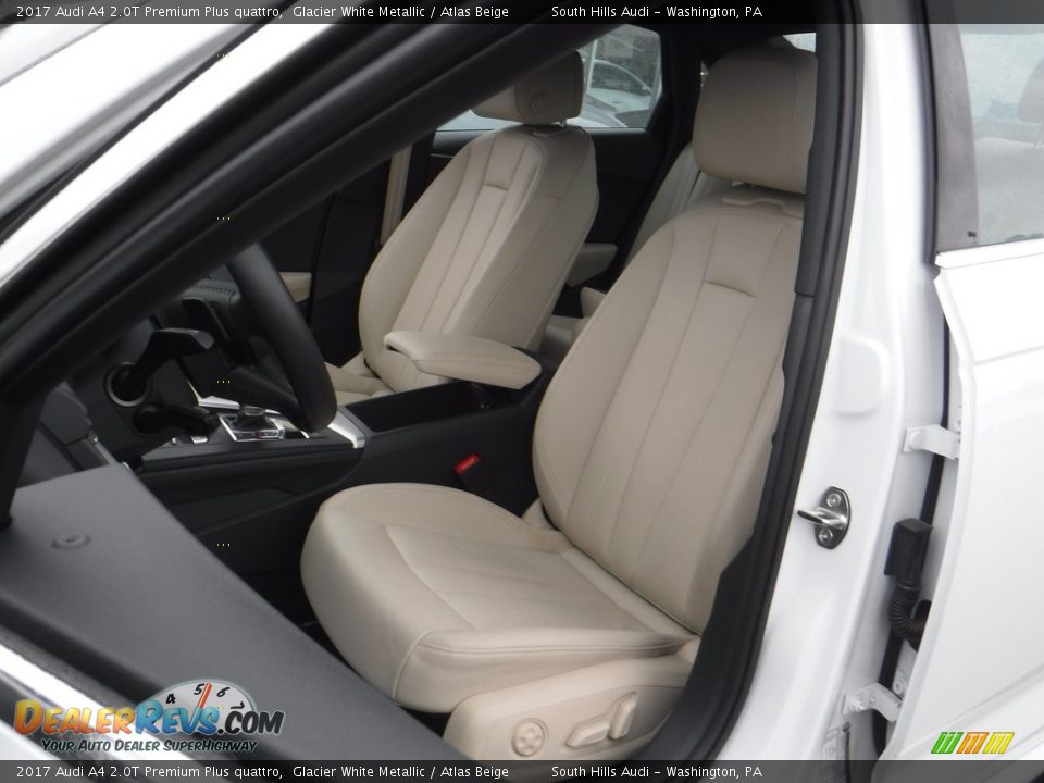 2017 Audi A4 2.0T Premium Plus quattro Glacier White Metallic / Atlas Beige Photo #21