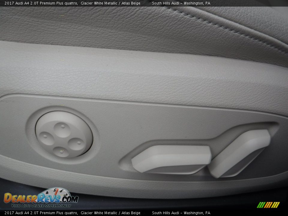 2017 Audi A4 2.0T Premium Plus quattro Glacier White Metallic / Atlas Beige Photo #22