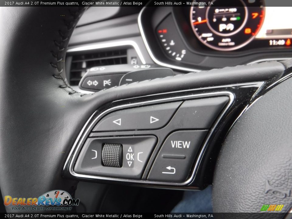 2017 Audi A4 2.0T Premium Plus quattro Glacier White Metallic / Atlas Beige Photo #29