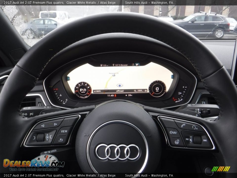 2017 Audi A4 2.0T Premium Plus quattro Glacier White Metallic / Atlas Beige Photo #31
