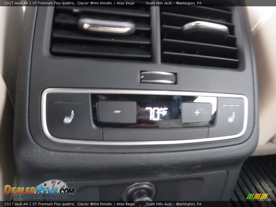 2017 Audi A4 2.0T Premium Plus quattro Glacier White Metallic / Atlas Beige Photo #34